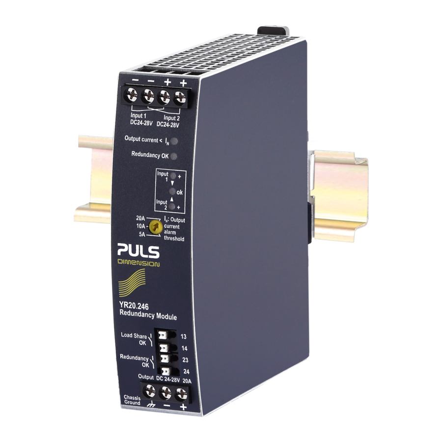 Puls YR20.246 Installation Manual