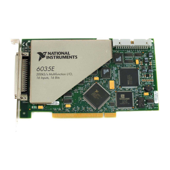 National Instruments PXI-6040E User Manual