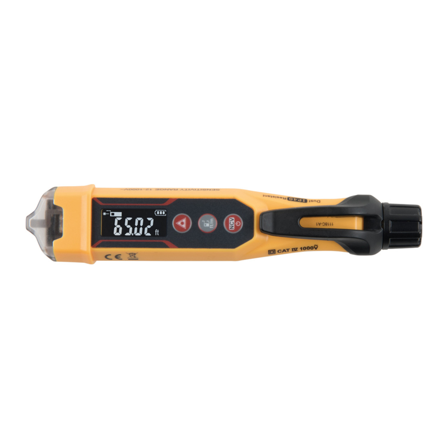 Klein Tools NCVT-6 - Non-Contact Voltage Tester with Laser distance meter Manual