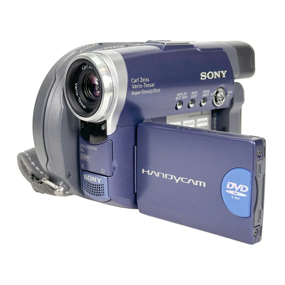 Sony Handycam DCR-DVD101E Operating Instructions Manual
