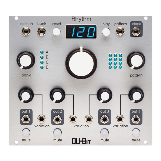 Qu-bit Rhythm Manual