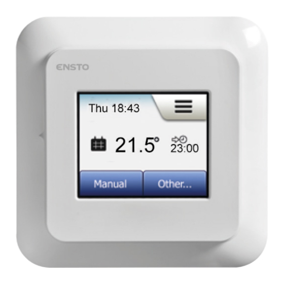 ensto ECO16TOUCH Combination Thermostat Manuals