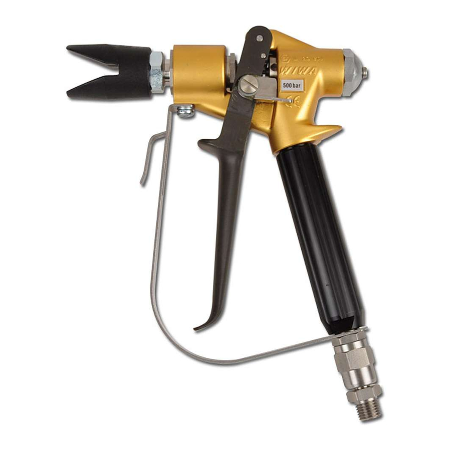 wiwa 500 Airless Spray Gun Manuals