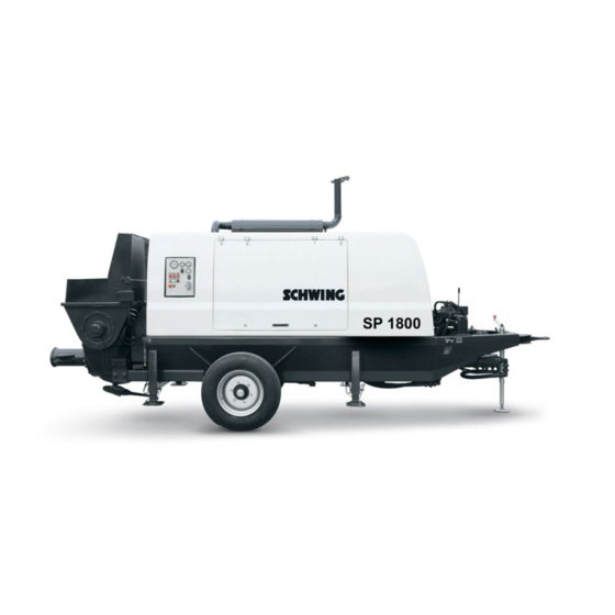 Schwing SP 2800 Original Operating Instructions