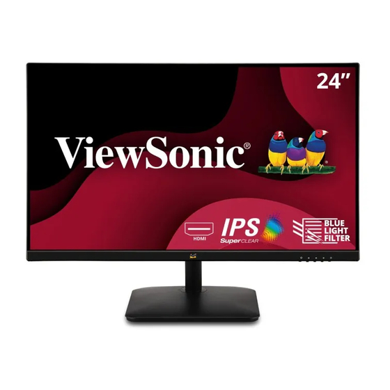ViewSonic VA2435-h Quick Start Manual