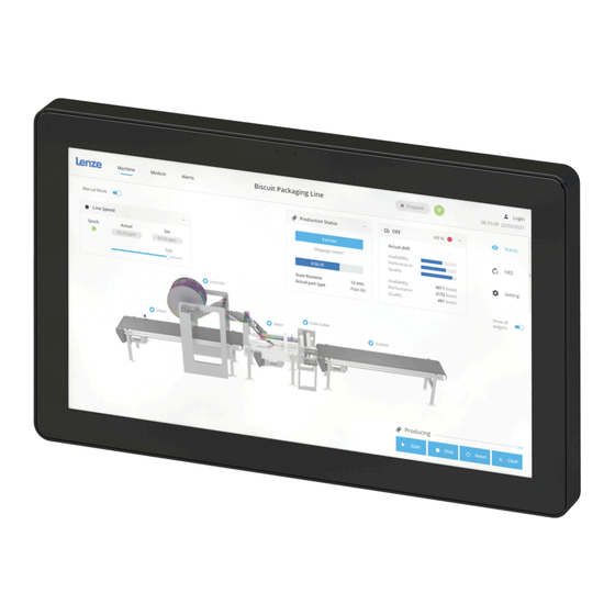 Lenze Web Panel v450 Mounting Instructions
