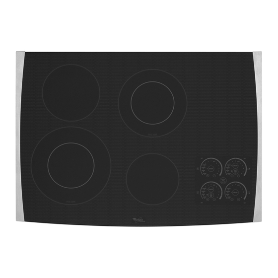 Whirlpool GJC3055RS - Smoothtop Electric Cooktop Use & Care Manual