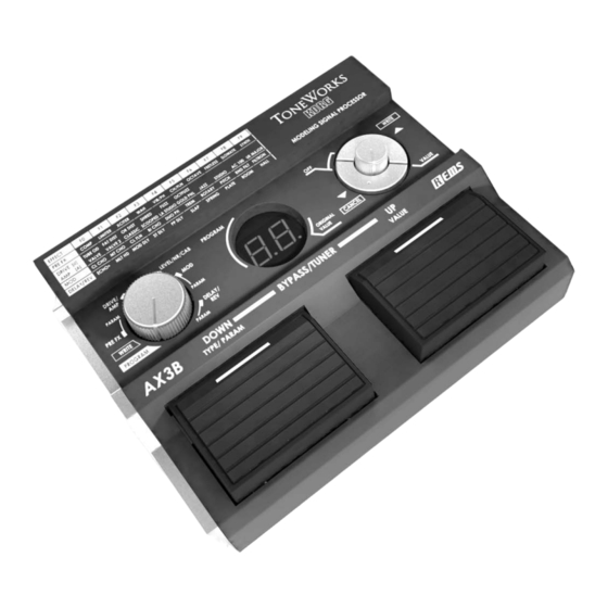 Korg Toneworks AX3B Owner's Manual