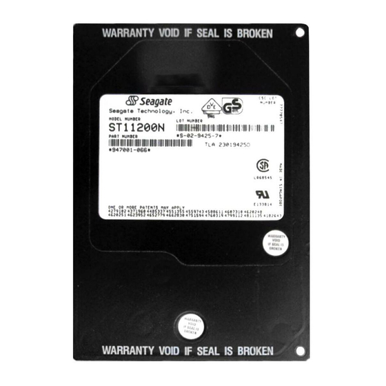 SEAGATE ST11200N Manuals