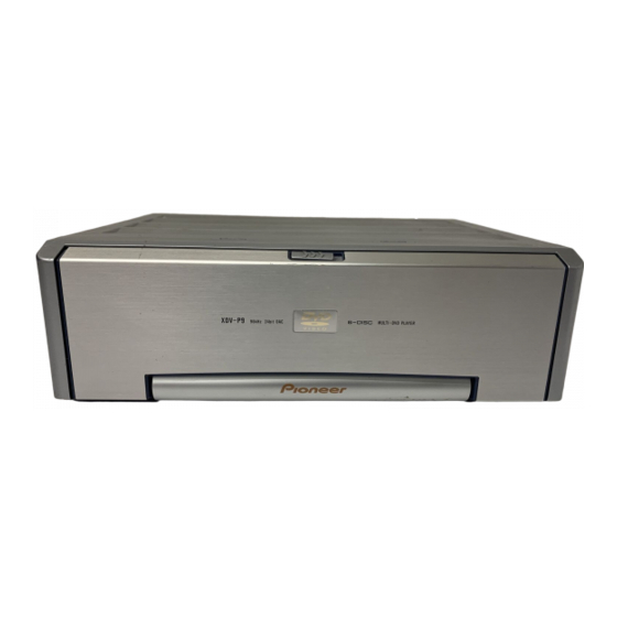 Pioneer XDV-P9 Owner's Manual