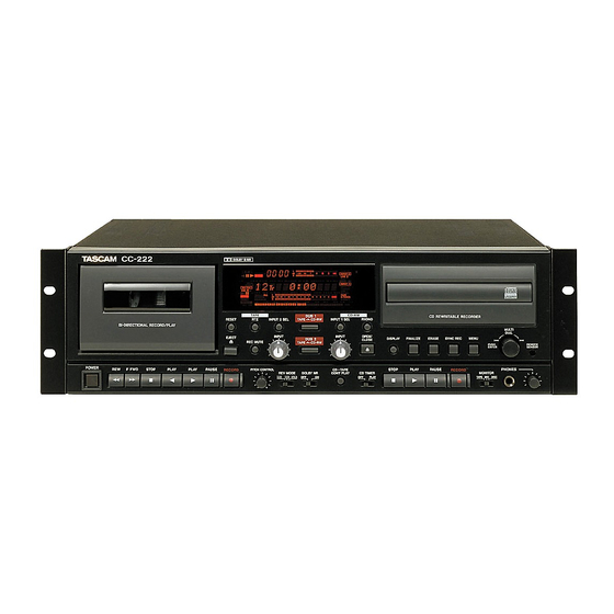 Tascam CC-222 Technical Documentation
