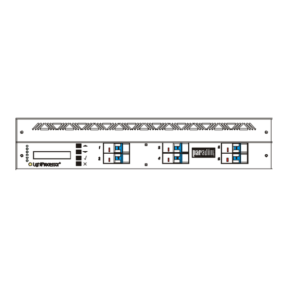 LightProcessor PARADIME Installation And Operating Manual