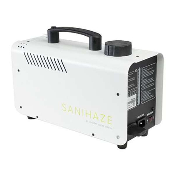 Concept2 Smoke Screen SANIHAZE User Manual