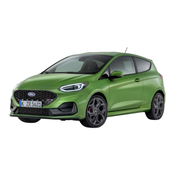 Ford Fiesta 2021 Instruction Card