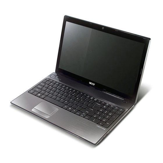 Acer Aspire 4741 Quick Manual