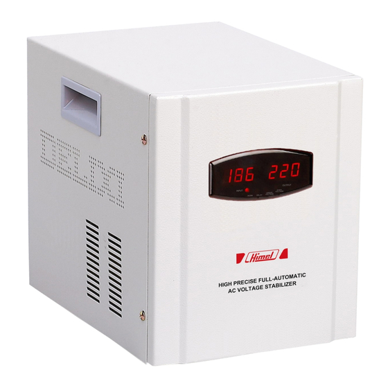 User Manuals: Himel HTND2 Series AC Voltage Stabilizer
