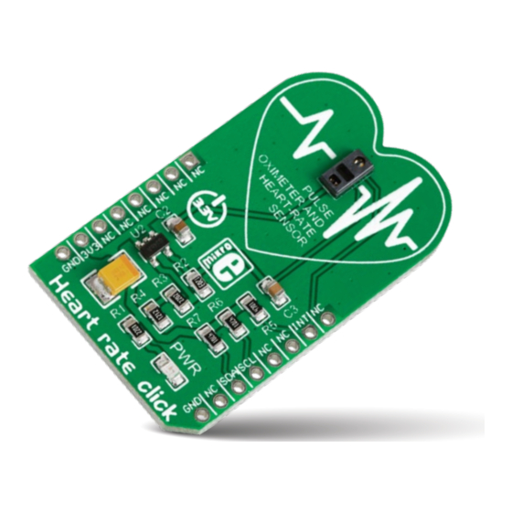 mikroElektronika click boards Heart rate click Manual