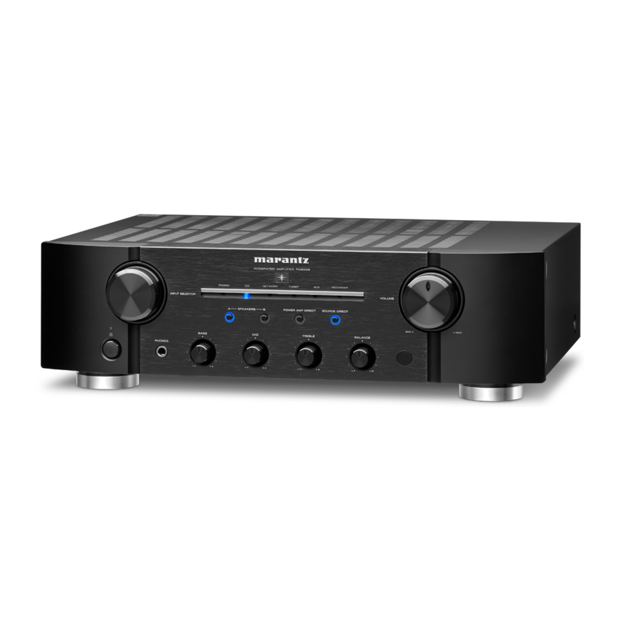 Marantz PM8006 - Integrated Amplifier Manual