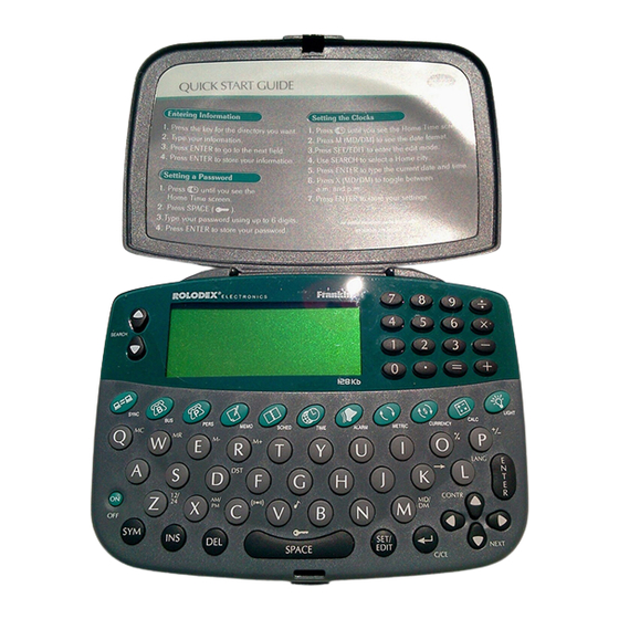 Rolodex RF-128b User Manual