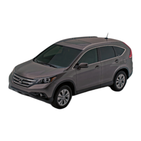 Honda 2012 CR-V EX- L Reference Manual