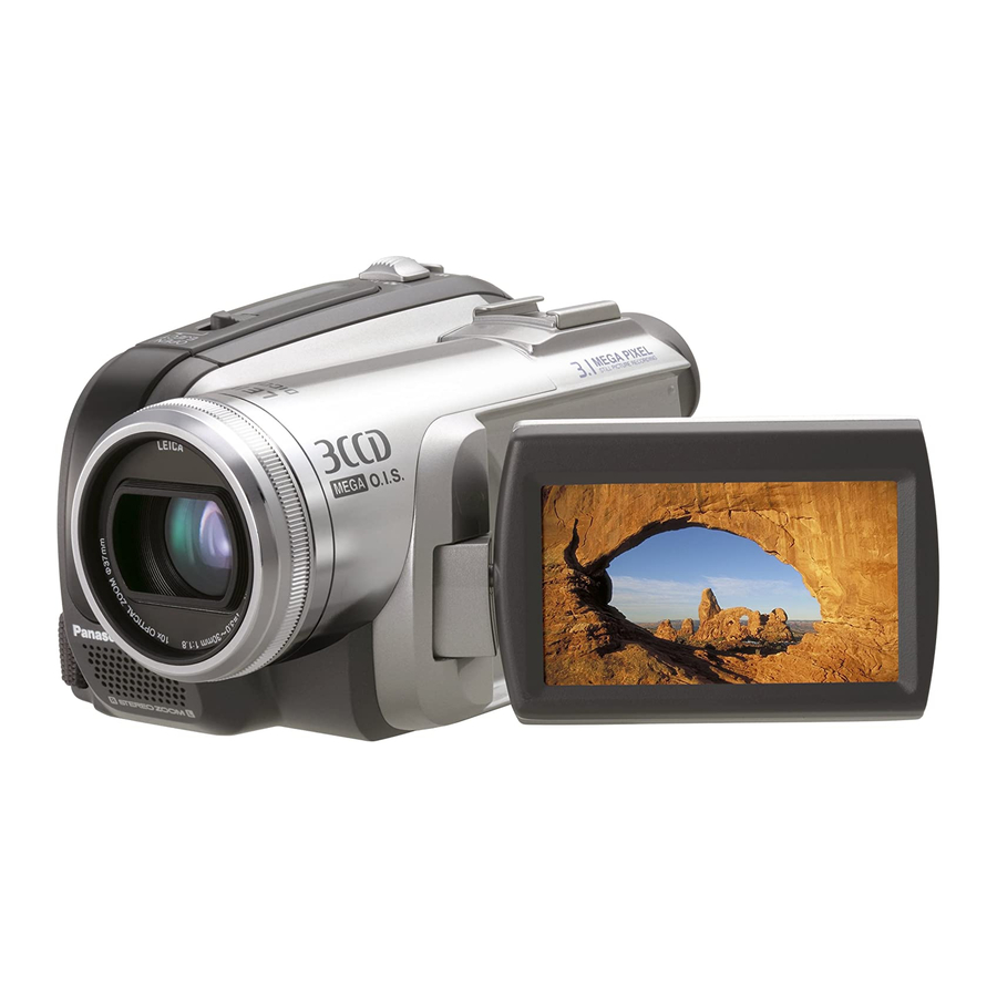 Panasonic PV GS320 - 3.1MP 3CCD MiniDV Camcorder Operating Instructions Manual
