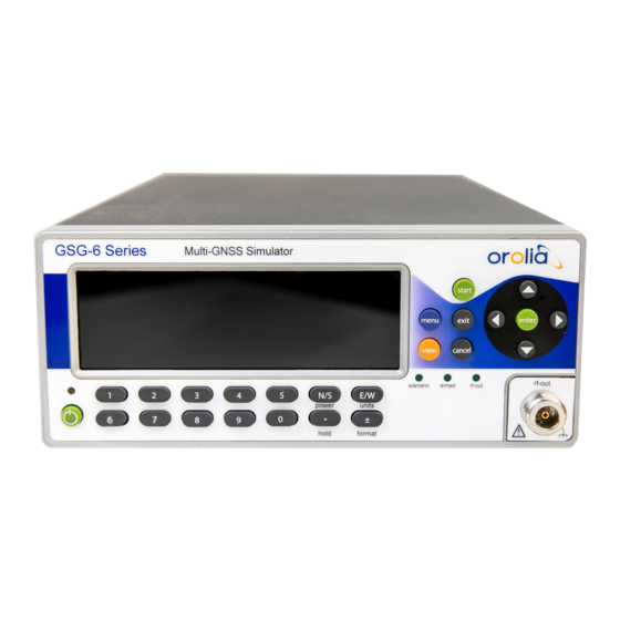 Spectracom GSG-5 Series User Manual With Scpi Manual