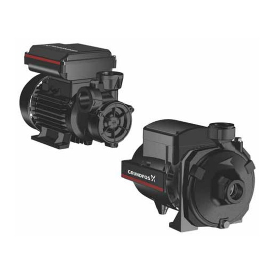 Grundfos PF Series Installation And Operating Instructions Manual