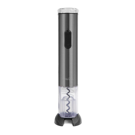Wolfgang Puck Electric Wine Opener Use And Care