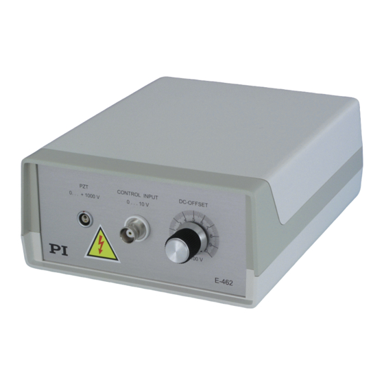 PI E-462 User Manual
