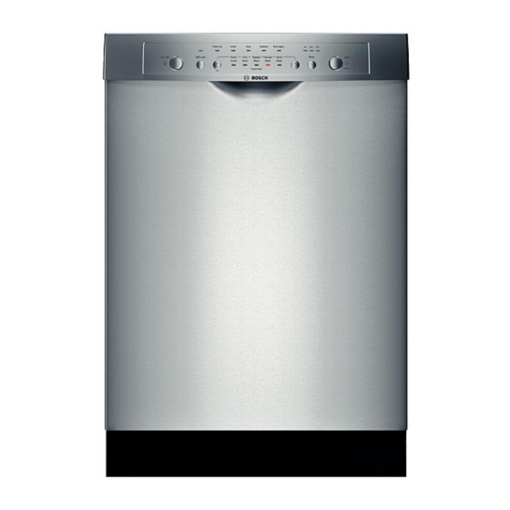 Bosch SHE4AM02UC - Ascenta Dishwasher With 4 Wash Cycles Manuals