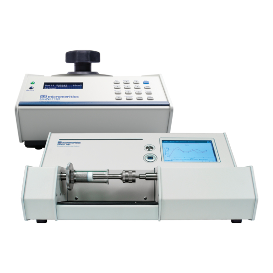 Micromeritics GEOPYC 1365 Operator's Manual