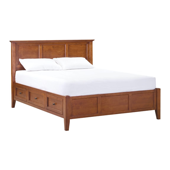 Whittier Wood Furniture McKenzie Cal-King 1333AFGAC Manuals