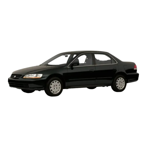 Honda Accord Sedan 2001 Online Reference Owner's Manual
