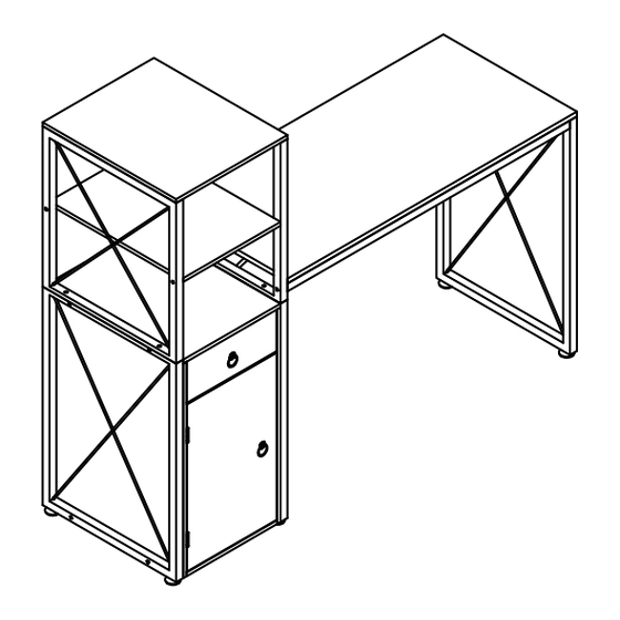 VECELO KHD-DX-T07-BRN Assembly Instructions