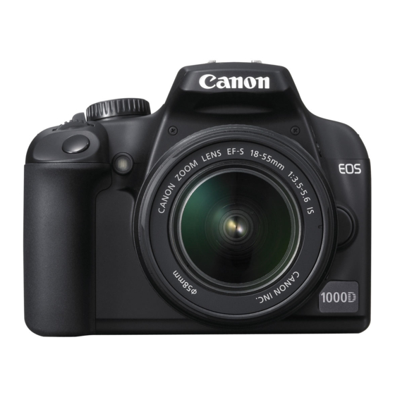 Canon EOS REBEL XS Instruction Manual