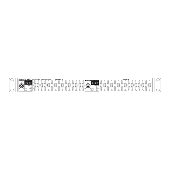 Phonic GEQ1500 User Manual