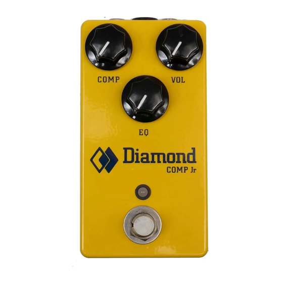 Diamond Guitar Pedals Comp Jr User Manual