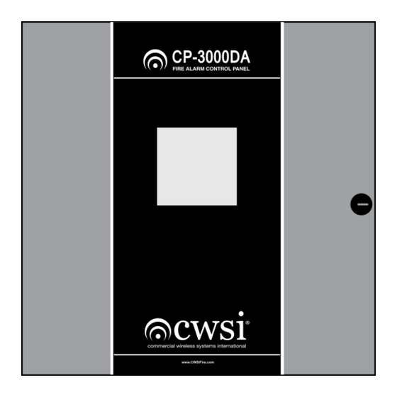 CWSI CP-3000DA Operating And Installation Instruction Manual