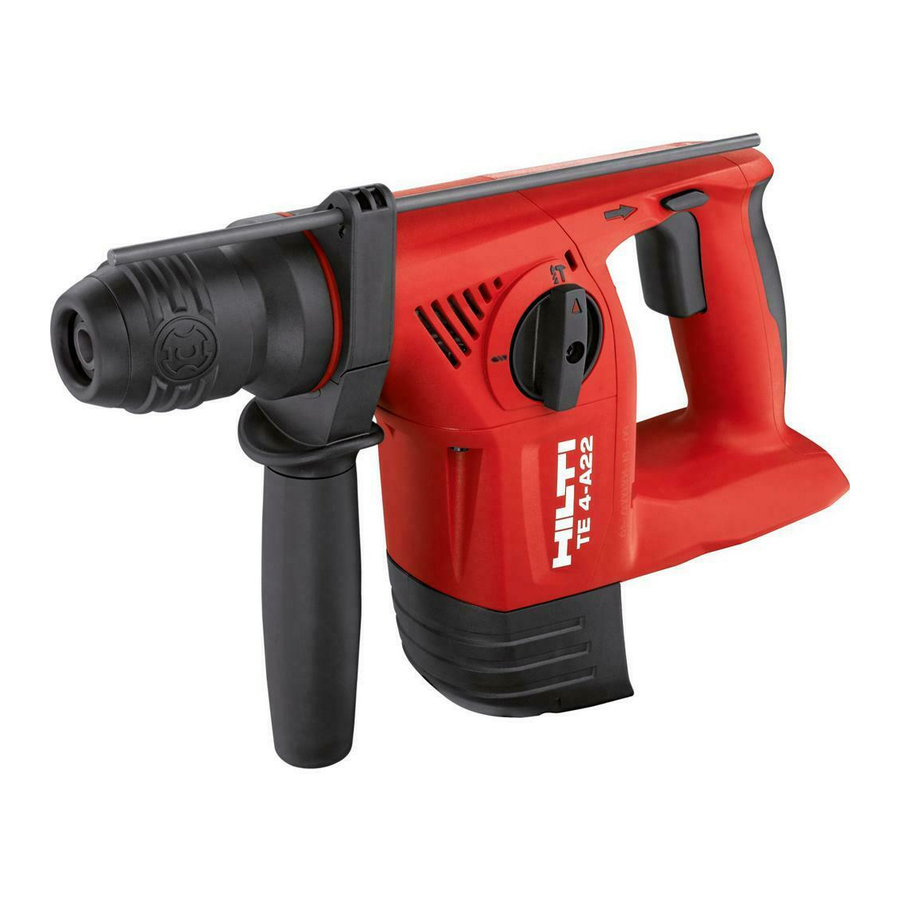 Hilti TE 4-A22 Manual