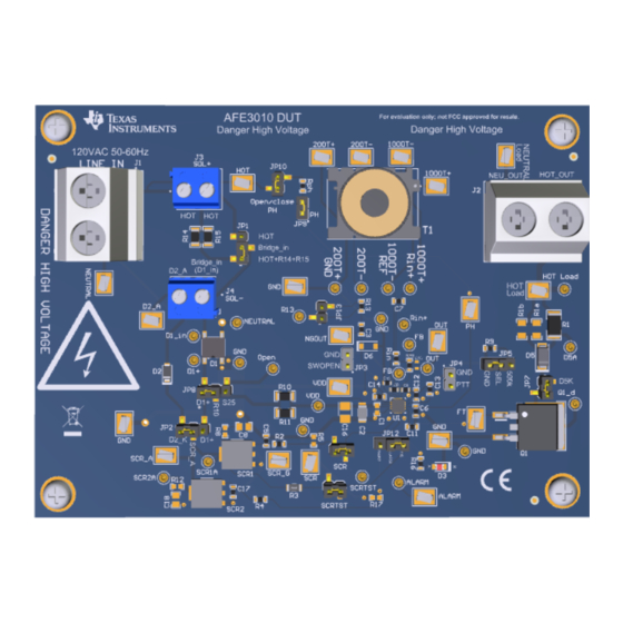 Texas Instruments AFE3010EVM User Manual