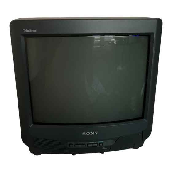 Sony Trinitron KV-13M40 Operating Instructions Manual