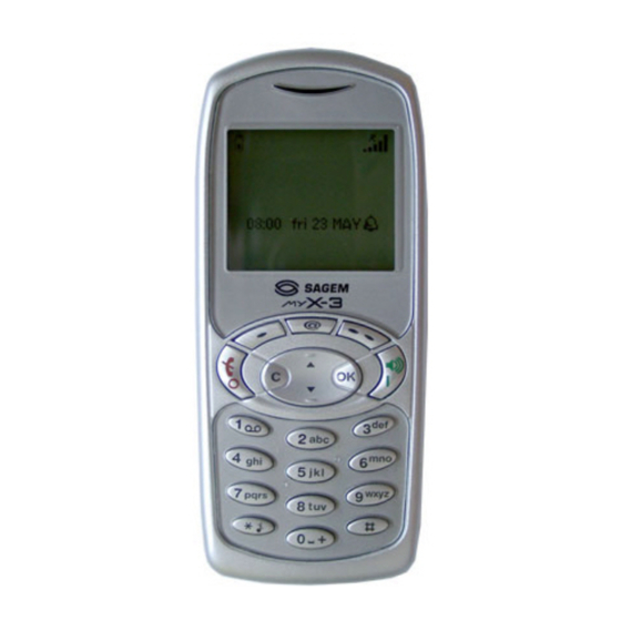 Sagem MYX-3 User Manual