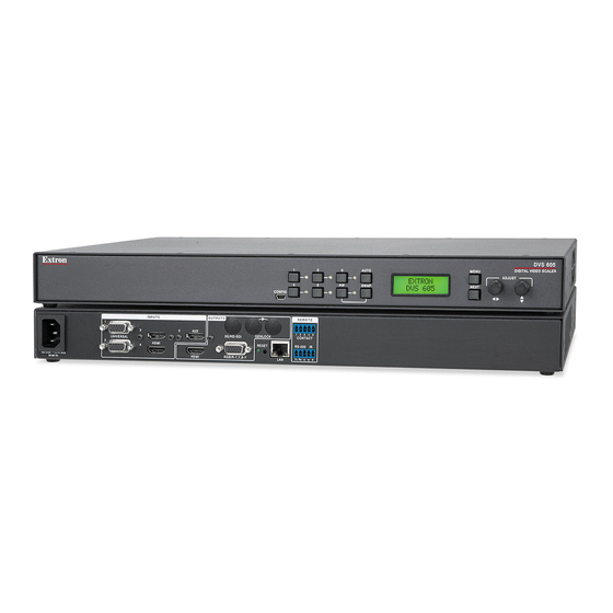 Extron electronics DVS 605 Setup Manual