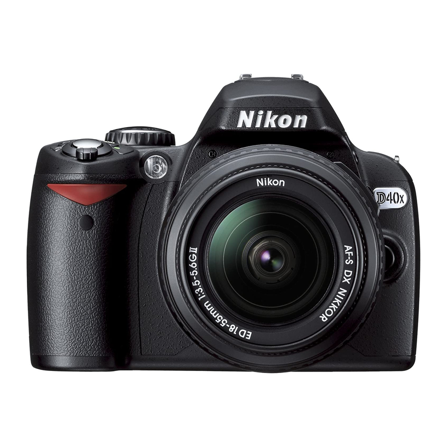 NIKON D40 D40X Digital SLR Camera USER GUIDE Manual 
