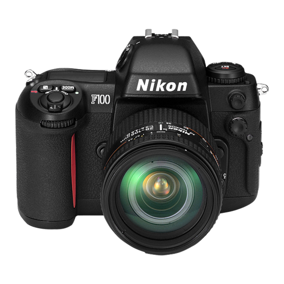 NIKON F 100 INSTRUCTION MANUAL Pdf Download ManualsLib