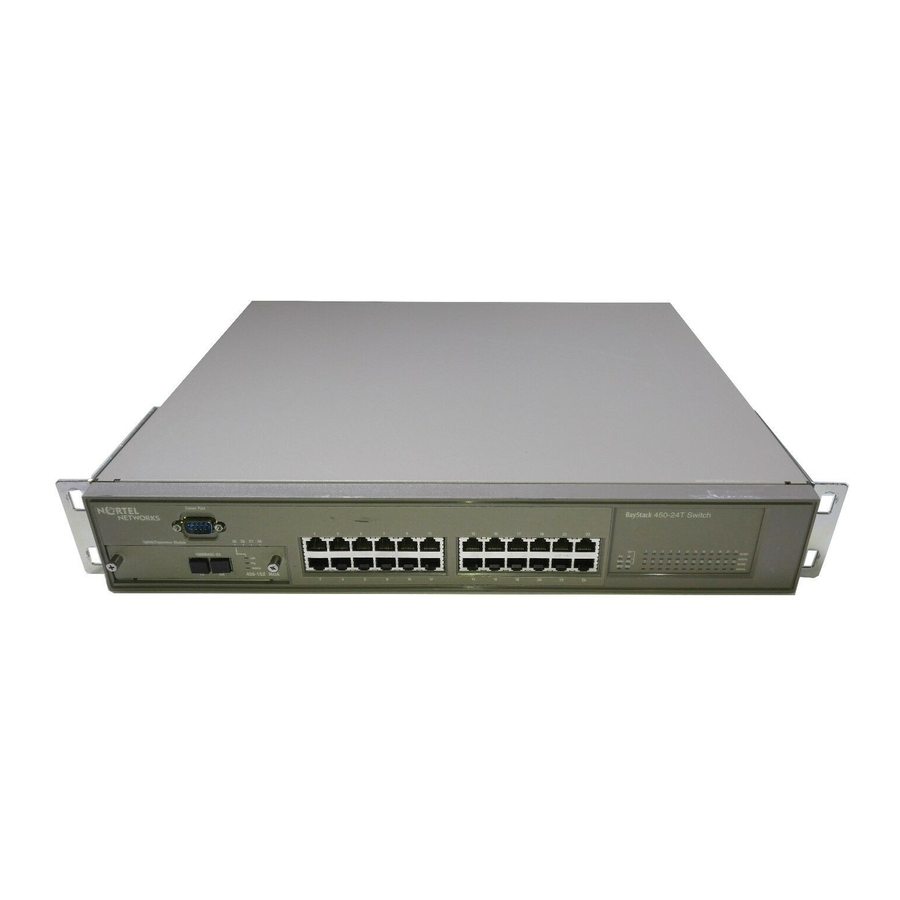 NORTEL BAYSTACK 450 USING MANUAL Pdf Download | ManualsLib