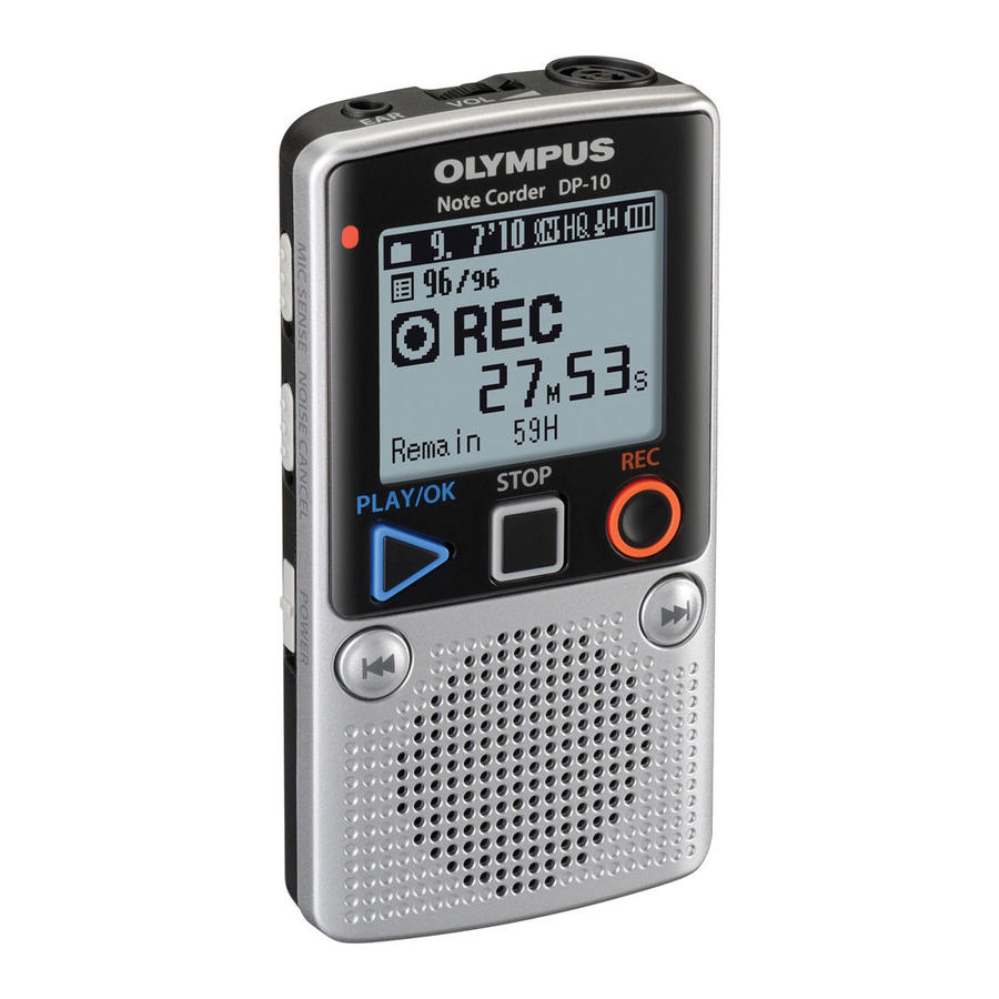 OLYMPUS DP10 INSTRUCTIONS MANUAL Pdf Download ManualsLib