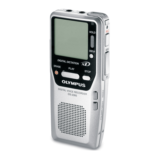 OLYMPUS DS 2300 QUICK START MANUAL Pdf Download ManualsLib