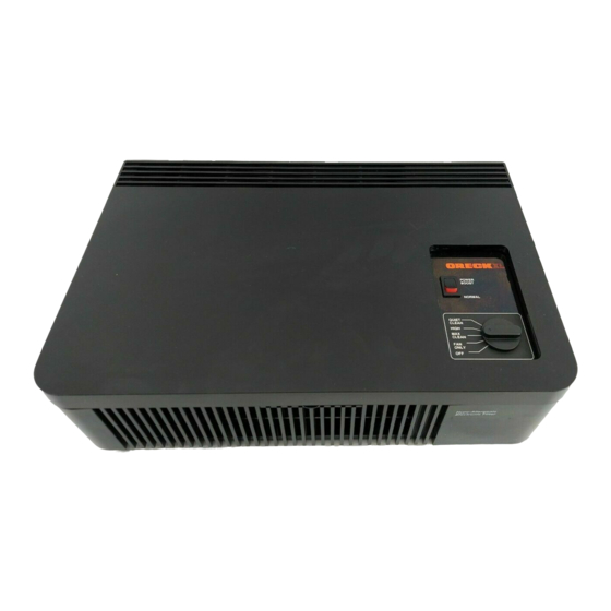 ORECK SUPER AIR 5 447628 SERVICE MANUAL Pdf Download ManualsLib