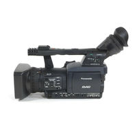 Panasonic AG HPX170 - Pro 3CCD P2 High-Definition Camcorder Operating Instructions Manual
